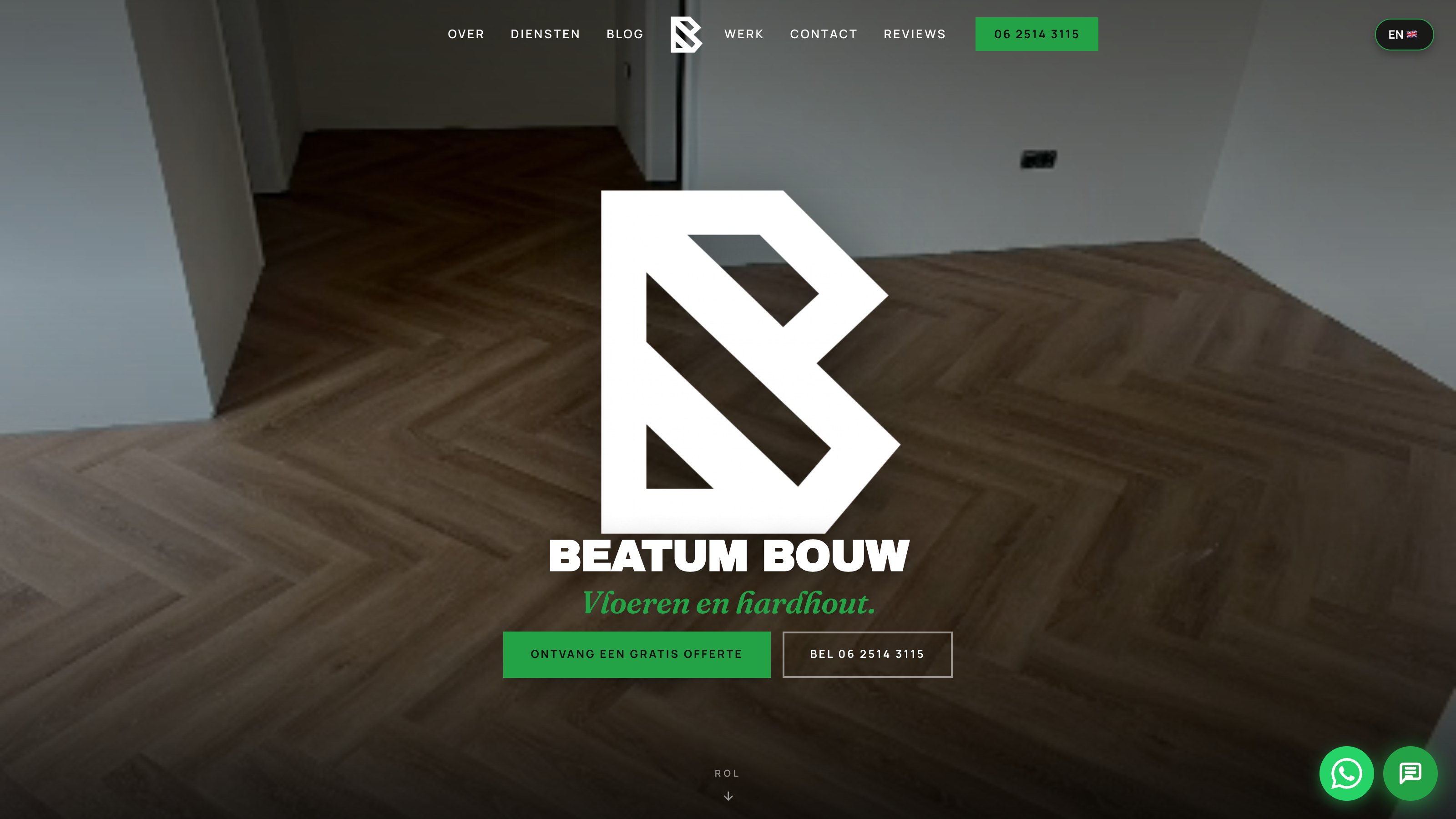 Beatum Bouw, full digital platform for a flooring company by Brainstormers