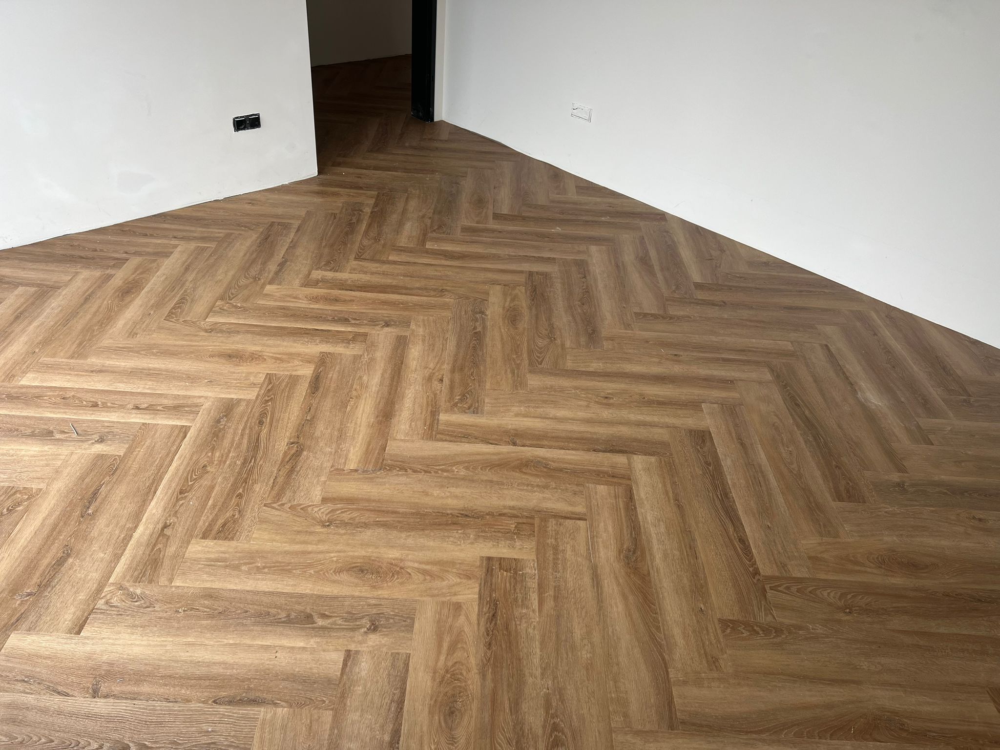Modern click-PVC flooring detail